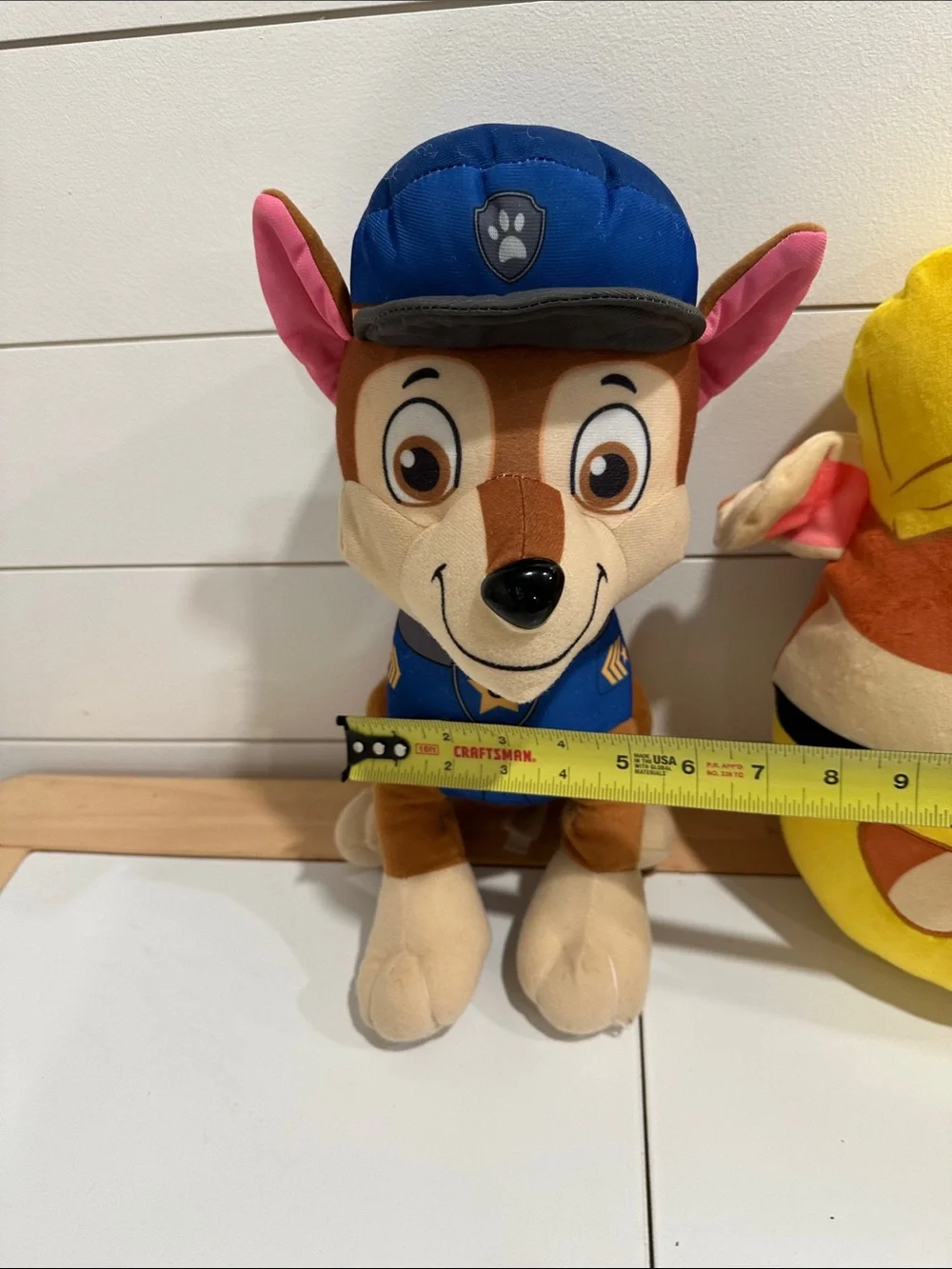 Paw Patrol Plush Chase & Rubble Set - Blue, Yellow, Brown